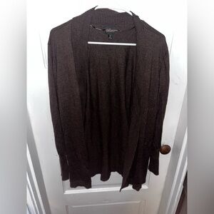 Worthington Open Face Swing Collared Cardigan